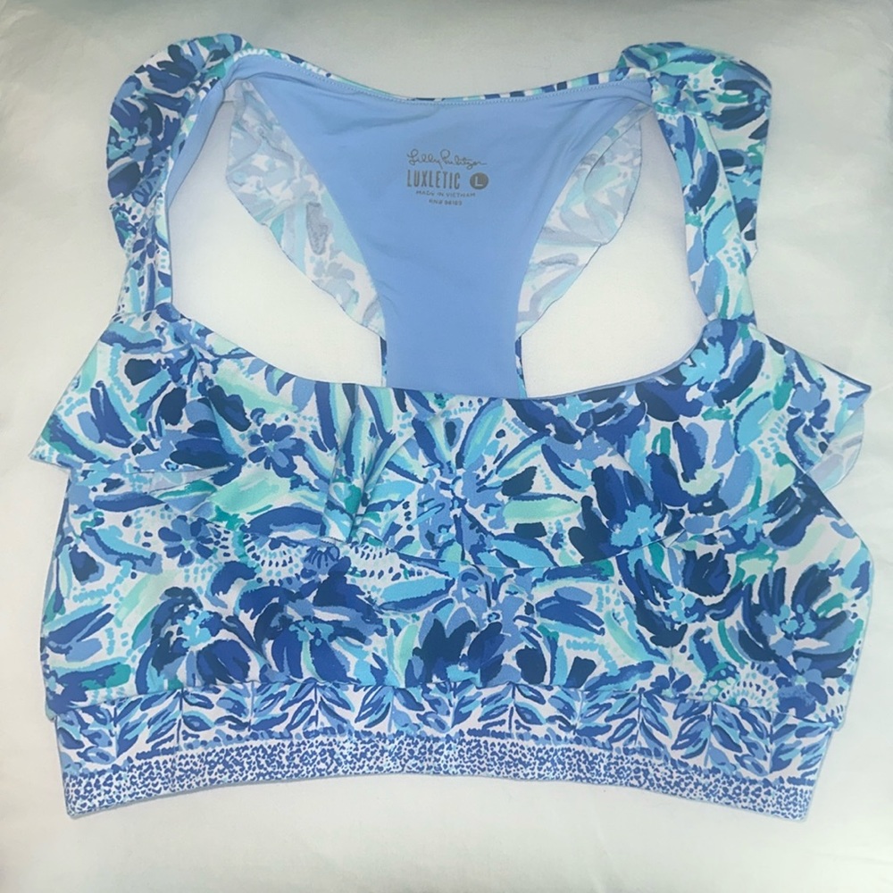 Lilly Pulitzer Luxletic Sports Bra -Size L- LIKE NEW!